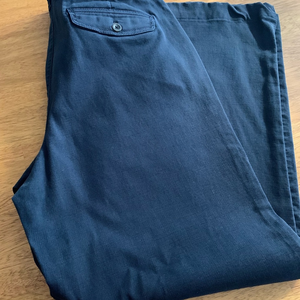 Gap navy flare leg trousers Sz12 long